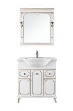 Мебель для ванной Vod-ok Мариэль 85 белая с золотом