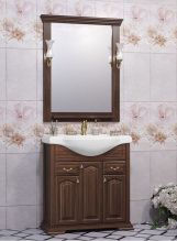 Мебель для ванной Opadiris Риспекто 80 орех антикварный