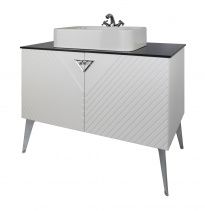 Тумба Tessoro Gala 100 (2 двери) белая