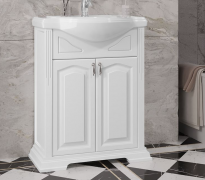 Тумба с раковиной Opadiris Риспекто 65 белая матовая