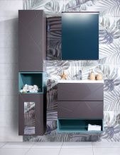 Мебель для ванной Бриклаер Кристалл 60-3 софт графит