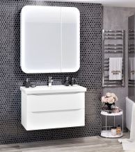 Мебель для ванной Opadiris Элеганс 90 белая матовая