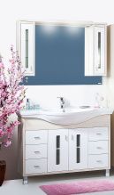 Мебель для ванной Бриклаер Бали 120 светлая лиственница