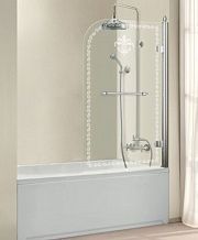 Шторки для ванны Cezares Retro-A-V-1-80/145-CP-Cr-R	