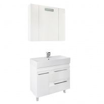 Мебель для ванной Vod-ok Мальта 90 с ящиками, белая