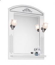 Зеркало Vod-ok Кармен 65 патина серебро