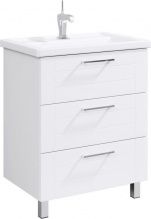 Тумба с раковиной Aqwella Манчестер 70 белая напольная