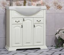 Тумба с раковиной Opadiris Риспекто 80 слоновая кость