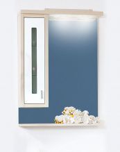 Зеркало-шкаф Бриклаер Бали 62 L светлая лиственница