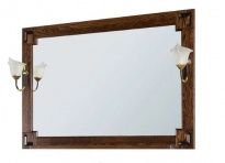 Зеркало Vod-ok Дубэлла 105 венге, со светильниками