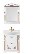 Мебель для ванной Vod-ok Кармен 65 с ящиками патина золото