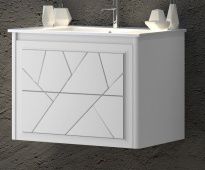 Тумба с раковиной Opadiris Луиджи 70 белая матовая