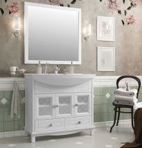 Мебель для ванной Opadiris Омега 85 белая матовая