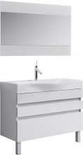 Мебель для ванной Aqwella 5 stars Бергамо 100 напольная, белая