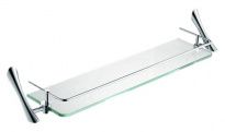 Полка стеклянная ART&MAX Elegant AM-1582 хром