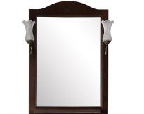 Зеркало ASB-Woodline Салерно 65 антикварный орех со светильниками