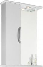 Зеркало-шкаф Vod-ok Лира 55 L белый
