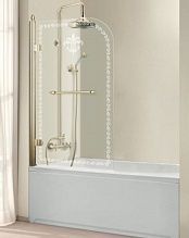 Шторки для ванны Cezares Retro-A-V-1-80/145-CP-Br-L	