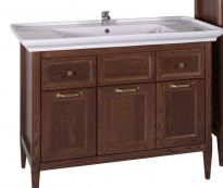 Тумба с раковиной ASB-Woodline Гранда 105 антикварный орех