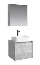 Мебель для ванной Aqwella Mobi 60 фасад бетон светлый, корпус бетон светлый