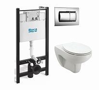 Комплект Roca Mateo 893100010 с инсталляцией и кнопкой