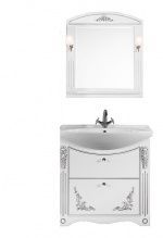 Мебель для ванной Vod-ok Кармен 75 с ящиками патина серебро