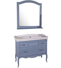 Мебель для ванной ASB-Woodline Модерн 105 рошфор, патина серебро