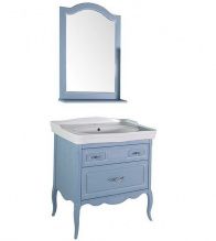 Мебель для ванной ASB-Woodline Модерн 85 рошфор, патина серебро