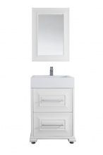 Мебель для ванной Vod-ok Риккардо 60 белая, с ящиками