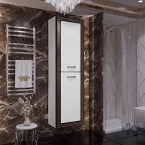 Пенал Opadiris Карат 50 белый с серебряной патиной, универсальный