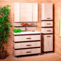 Мебель для ванной Бриклаер Техас 100 дуб кантри/венге