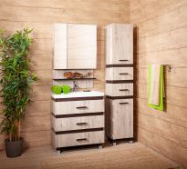 Мебель для ванной Бриклаер Техас 80 дуб кантри/венге