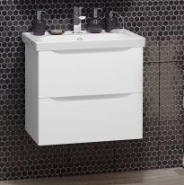 Тумба с раковиной Opadiris Элеганс 60 белая матовая