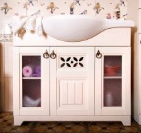 Тумба с раковиной Бриклаер Кантри 105 бежевый дуб прованс