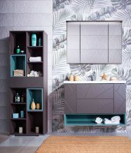 Мебель для ванной Бриклаер Кристалл 100 софт графит