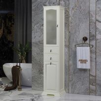 Пенал Opadiris Риспекто 40 L слоновая кость, с бельевой корзиной