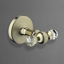 Двойной крючок ART&MAX Antic Crystal AM-E-2686SJ-Br бронза