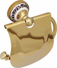 Держатель туалетной бумаги с крышкой Fixsen Bogema Gold FX-78510G