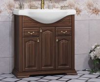 Тумба с раковиной Opadiris Риспекто 80 орех антикварный