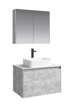 Мебель для ванной Aqwella Mobi 80 фасад бетон светлый, корпус бетон светлый