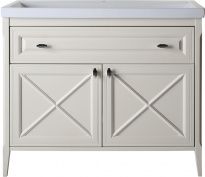 Тумба с раковиной ASB-Woodline Монте 100 бежевая