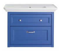 Тумба с раковиной ASB-Woodline Толедо 85 синяя