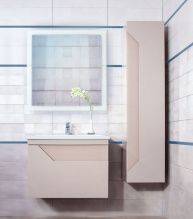 Мебель для ванной Бриклаер Брайтон 70 (раковина Mario 70) глиняный серый