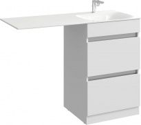 Тумба с раковиной Aqwella Forma 115 (2 ящика) справа