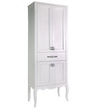 Пенал ASB-Woodline Модерн 60 белый, патина серебро