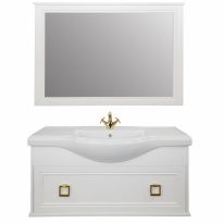 Мебель для ванной Tessoro Foster 105 подвесная белая