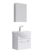 Мебель для ванной Aqwella Аллегро 50 белая подвесная, 1 ящик
