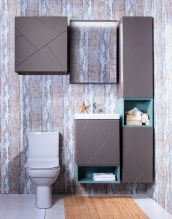 Мебель для ванной Бриклаер Кристалл 50 софт графит