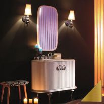 Тумба Tessoro Rivoli 120 корпус белый/цоколь с ножками золото