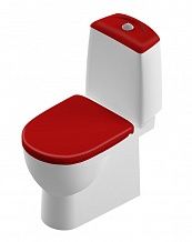 Унитаз-компакт Sanita Luxe Best Color Red микролифтом